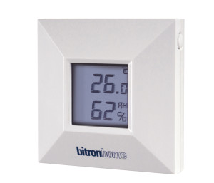 Bitron Home Temperatur- und Feuchtigkeitsmesser mit Display für die Qivicon Plattform