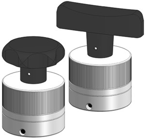 Spannmutter ESBS mit Sterngriff, Spannmutter ESBT mit T-Griff