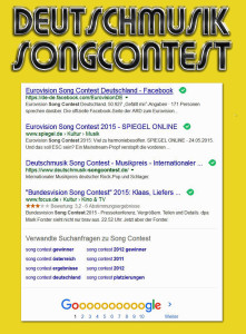 Deutschmusik Song Contest - Screenshot vom 18 November 2015