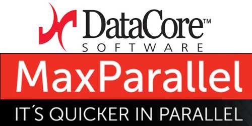 Logo des neuen Software-Produkts von DataCore Software namens MaxParallel