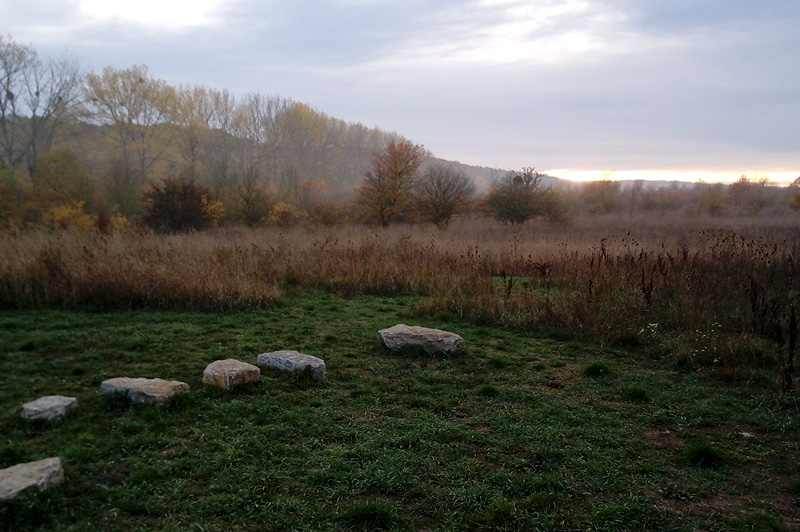 Abendstimmung am Rad des Lebens